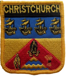Christchurch New Zealand Shield Embroidered Patch - Picture 1 of 3