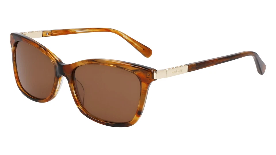 NINE WEST NW 665 NW665 S brown horn 221 Sunglasses Foto 1 de 1