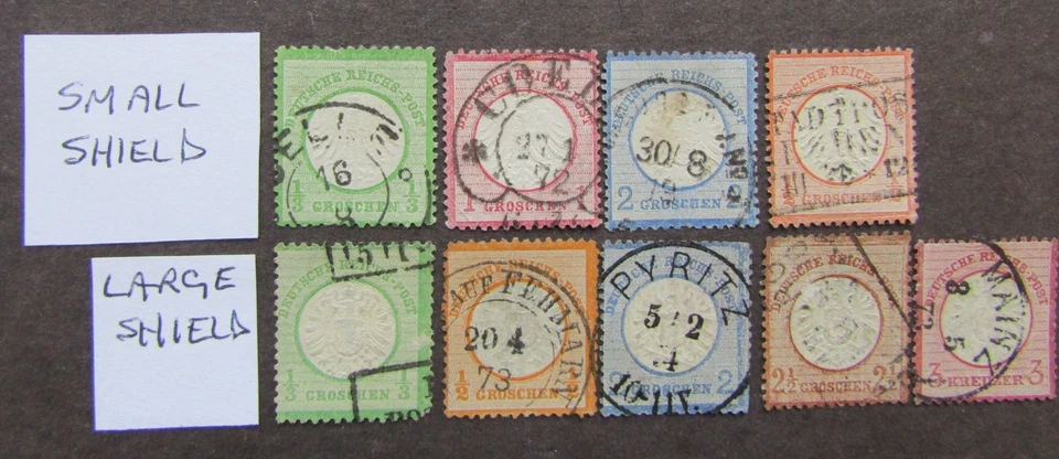 GERMANY - SMALL COLLECTION OF 1870s EAGLES USED - UNCHECKED - Image 1 of 1