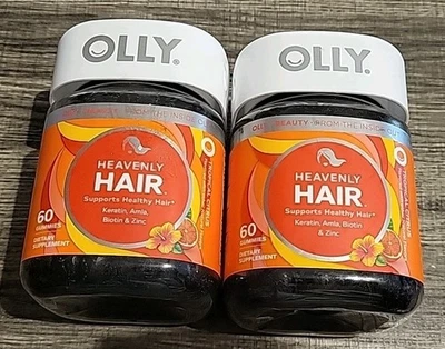 2 Olly Heavenly Hair (60 gomitas cada una) -EXP: 8/26+ Foto 1 de 4