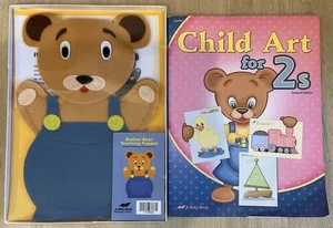 Abeka Child Art For 2s For 2 Year Olds Preschool Like New Button Bear Puppet - Picture 1 of 3