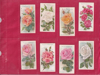 WILLS - ROSES, A SERIES - ISSUED 1912 - 8 CARDS - LOW NOS. - Image 1 of 2