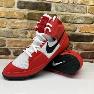 Nike Fury Wrestling MMA Mens Size 11 Shoes University Red White Black - Picture 1 of 13