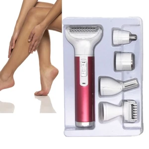 5 In 1 Lady Hair Removal Trimmer Waterproof Mini USB Electric Lady Clipper GrSA - Picture 1 of 12