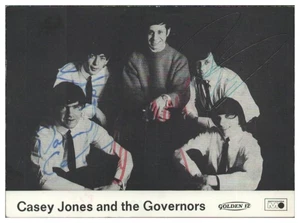 V9586/ Casey Jones and the Governors Autogramme ca.1968 - Bild 1 von 2