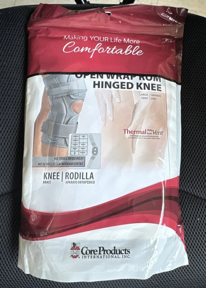 Swede-O 6455 Thermal Vent ROM Hinged Knee Brace Large 14.5-15.75"