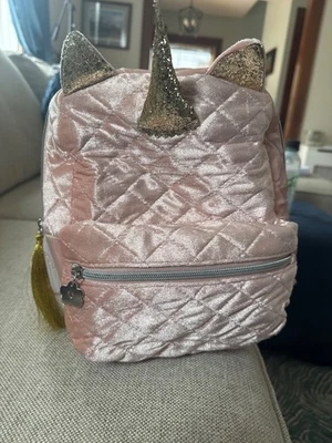 Mini Mochila Rosa Rosa 10 X 9 X 4 Meninas Limitada Too Unicorn Nova Com Etiqueta - Imagem 1 de 4