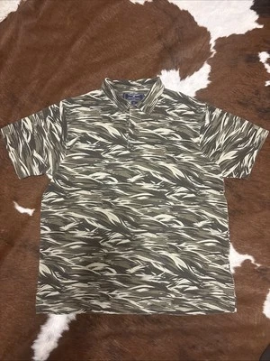 Ralph Lauren Polo Sport Green Blade Camouflage Knit Shirt Size L Camo - Image 1 of 4