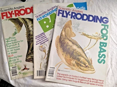 3 Magazines Scientific Anglers Fly Rodding for Bass VTG 1980's Fly Fishing Flies - Image 1 of 4