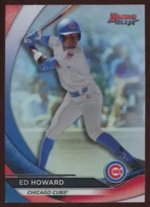 2020 Bowman's Best Top Prospects rifrattore Ed Howard Chicago Cubs #TP-23 - Foto 1 di 2