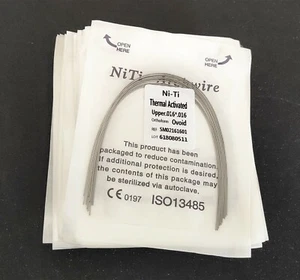 30 Packs 300Pcs Thermal Activated NITI Rectangular Arch Wire Dental Bows Ovoid - Picture 1 of 12