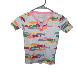 The Beaufort Bonnet Company Pajama Top Unisex Size 8 Fish Cotton Sleepwear - Picture 1 of 5