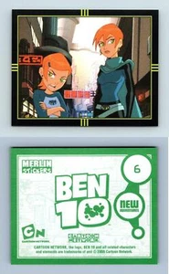 Ben 10 #6 New Adventures 2008 Merlin Sticker - Picture 1 of 1