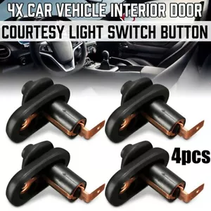 4*Universal Car Vehicle Interior Door Courtesy Light Lamp Switch Button Part AU - Picture 1 of 19