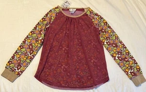 NWT Matilda Jane Writing Desk Top 435 Once Upon A Time Sheer Overlay Size 14 - Picture 1 of 2