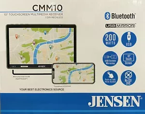 NEW Jensen CMM10 1-DIN Digital Media Car Stereo, 10.1" Touchcreen, USB Mirroring - Picture 1 of 2