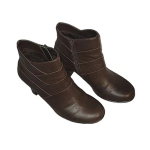 A2 by Aerosoles Stiefeletten braun Komfortabsatz Booties Seitenreißverschluss 7,5 officecore - Bild 1 von 8
