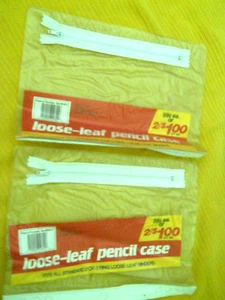 * Nuevo ~ Bolsa de lápiz para carpeta de 3 anillos ~ Transparente ~ Juego de 2. - Imagen 1 de 1