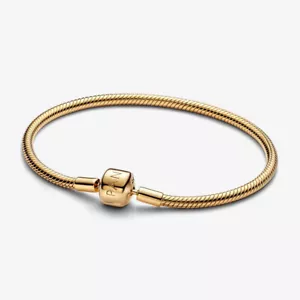 PANDORA Schlangen-Gliederarmband mit Kugelverschluss vergoldet 563390C00 - Bild 1 von 5