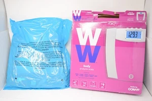 Weight Watchers by Conair Glass & Satin Nickel Body Analysis Scale WW BMI 400lbs - Picture 1 of 9