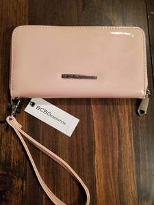 BCBG Generation Allison Wallet PINK PATENT LEATHER - Picture 1 of 4