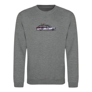 Ecto-1 Ghostbusters Stylish Embroidered Unisex Jumper - Picture 1 of 21