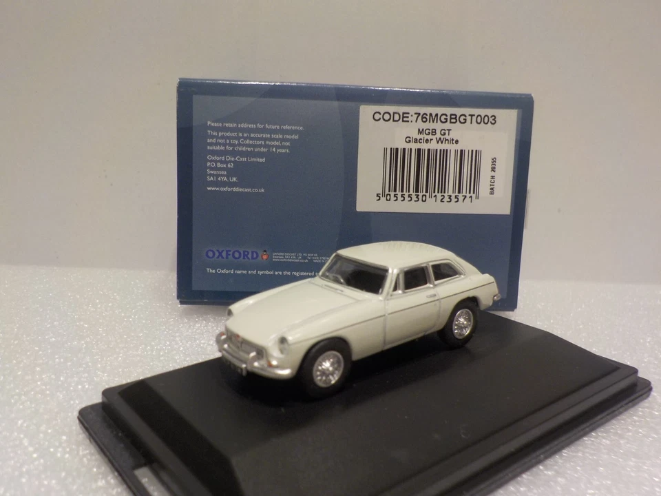 MGB GT - White -  1/76 - Oxford Diecast 76mgbgt003 Model Car - Image 1 of 4