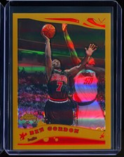 BEN GORDON 2004-05 TOPPS CHROME GOLD REFRACTOR INSERT PARALLEL #d 14/99 RARE