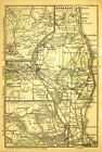 DYREHAVE, Hilleröd, Lyngby, alte farbige Landkarte, datiert 1905