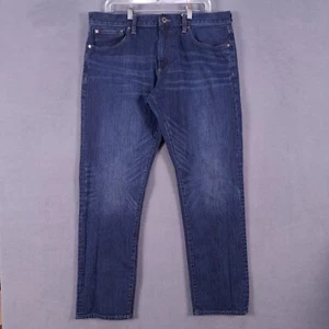 Brooks Brothers Jeans Mens 38x32 Blue Denim 901 Slim Straight Grunge Outdoor - Picture 1 of 17