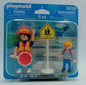 Playmobil 5939 Duo Pack Schülerlotse mit Kind Verkehrshelfer Schule NEU Lotse - Picture 1 of 3