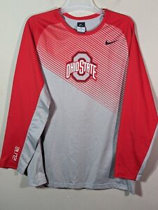Nike Dri Fit Elite Ohio State Buckeyes Mens Basketball Warm Up Shooting Shirt XL