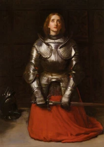 Joan of Arc by John Everett Millais on 230gsm photo quality paper choose size - Picture 1 of 1