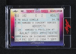 2022 Leaf Metal Pop Century Ticket to the Show Aerosmith #TS-338 02l5