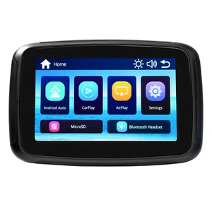 5" LCD Navegación por satélite Motocicleta Navegación Inalámbrica CarPlay Android Pantalla táctil automática - Imagen 1 de 15