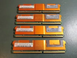 4 X Hynix HYMP512F72CP8N3-Y5 1GB PC2-5300F CL5 Server FB-DIMM - Picture 1 of 5