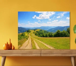 Rural Fields and Meadows 5mm thick Plastic Poster Ready to Hang 60x45cm - Picture 1 of 3