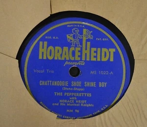 POP 78 The Pepperettes Horace Heidt 1022 Chattanoogie Shoe Shine Boy - Picture 1 of 1