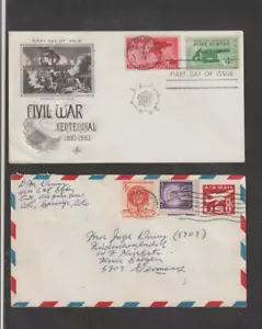 Estados Unidos Sobre 1º Día y Entero Postal circulado años 1961-63 (HC- - Imagen 1 de 1