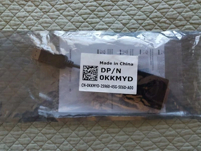 Sealed New DELL Display Port DP to DVI Adapter 064XF6  DP/N 0KKMYD DANARBC084 - Image 1 of 2
