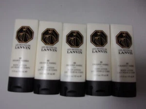 Lot/5 Les Notes de Lanvin III Orange Ambre Body Lotion-Travel Size-1.5 fl oz ea - Picture 1 of 3