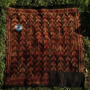 Antique Turkish Kilim Carpet Nomadic Sheep Wool Rug Herbal Color Tree Life Brown - Picture 1 of 11