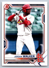 2021 Bowman Draft #BD-187 Jordan Walker St. Louis Cardinals Baseball Card