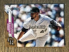 2020 Topps Series 1 German Marquez Colorado Rockies #126 /2020 Gold Parallel