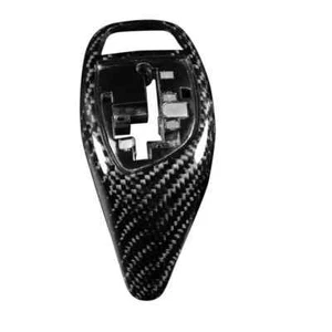 Real Black Carbon Fiber Gear Shift Knob Kit For BMW F20 F22 F30 F32 F10 M Sport - Picture 1 of 5