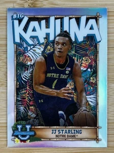 2023 Bowman U #TBK-19 J.J. Starling Big Kahuna Case Hit Notre Dame - Bild 1 von 2