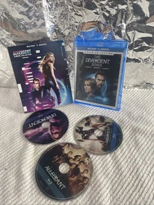 DIVERGENT 3 MOVIE COLLECTION BLU RAY W/SLIPCOVER NO DIGITAL - Picture 1 of 3