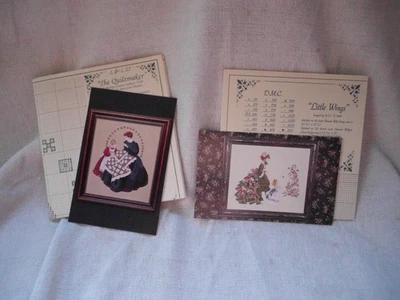 LAVENDER & LACE CROSS STITCH CHARTS QUILTMAKER & LITTLE WINGS (2) - Image 1 of 4