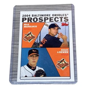 2004 Topps Baltimore Orioles Prospects Nick Markakis/Adam Loewen #691 MLB Karte - Bild 1 von 4