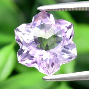 💎 2.54ct 9x9mm VS Snowflake Natural Purple Amethyst - Unheated, Brazil Gem - Picture 1 of 4